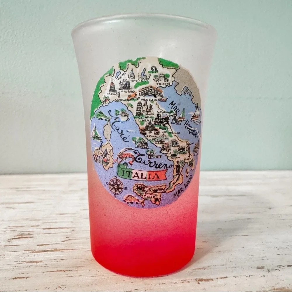 Italy 3 Inch Shot Glass | Map Souvenir Collectible Barware